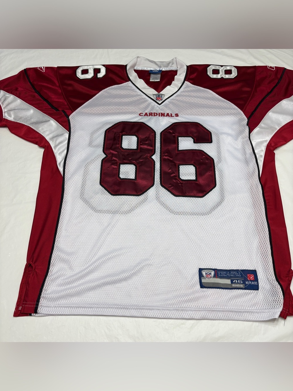 Arizona Cardinals Todd Heap #86 Football NFL Reebok Jersey Men’s 46 XL